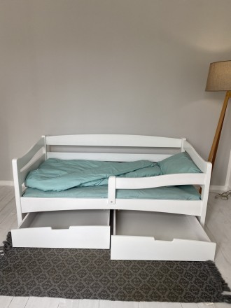 Дитяче ліжко Афіна / Afina ТМ Гойдалка з масиву бука + ящики
	Спальне місце: 160. . фото 5