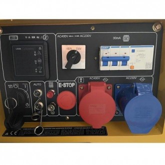 Генератор дизельный KOMPAK K8000SE-T ATS 6,4/6 кВт - 3-фазная (400 В) и 1-фазная. . фото 3