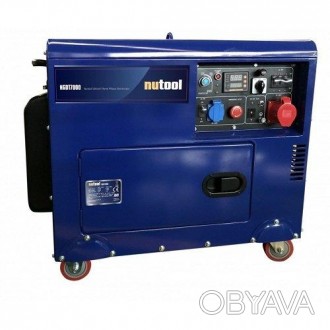 Генератор дизельный NUTOOL NGDT7000 5 кВт – 3-фазная (400 В) и 1-фазная (230 В) . . фото 1