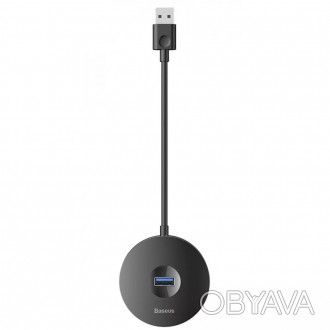Переходник, USB-Хаб Baseus Round Box USB to USB 3.0 + 3USB 2.0, фото 1
