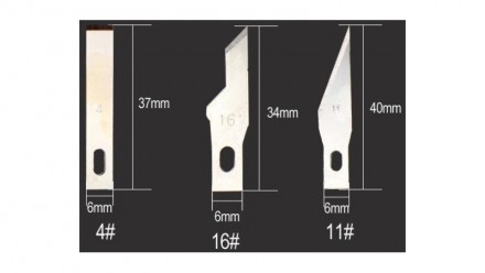  Лезвие для скальпеля PCB тип 11 8шт. . . фото 4