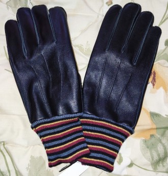 Клжаные перчатки от известного дизайнера Paul Costelloe, размер M/L, ширина-11.5. . фото 4