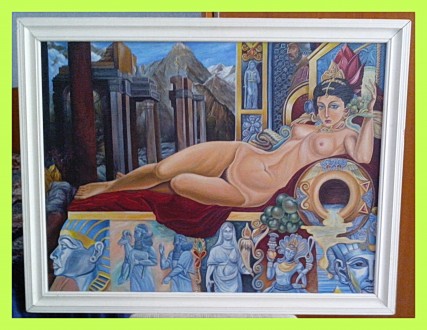 Продам свободную копию картины А. Исачёва ««Аллегория искусства&raqu. . фото 13