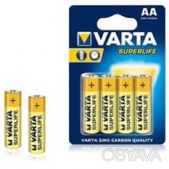 Батарейка VARTA LONGLIFE R-6 AA Блістер (алкалайн) 4шт/бл 80шт./уп ш.к. 525157. . фото 1