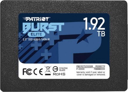 Накопичувач SSD 2.5 1920GB Patriot Burst Elite
Накопичувач SSD 2.5 1920GB Patrio. . фото 3