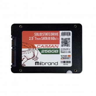 SSD Mibrand Caiman 256GB 2.5" 7mm SATAIII Bulk. Харьков. фото 1 SSD Mibrand Caiman 256GB 2.5" 7mm SATAIII Bulk. Харьков. фото 1