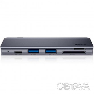 
USB-концентратор Baseus Type-C до USB3.0x2/SD/TF/Type-C PD
Baseus Harmonica Fiv. . фото 1