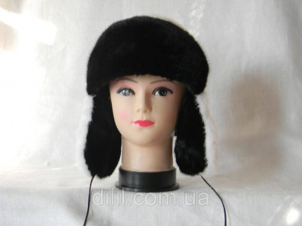 Зимняя стильная женская шапка-ушанка с натурального меха ( норка )
 
 
Сзади ест. . фото 5