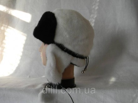 Зимняя стильная женская шапка-ушанка с натурального меха ( норка )
 
 
Сзади ест. . фото 6