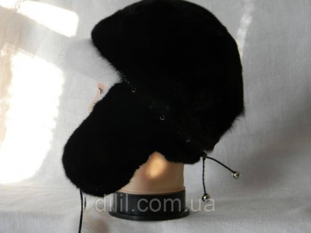 Зимняя стильная женская шапка-ушанка с натурального меха ( норка )
 
 
Сзади ест. . фото 3