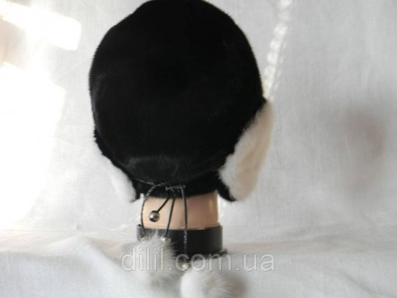 Зимняя стильная женская шапка-ушанка с натурального меха ( норка )
 
 
Сзади ест. . фото 4