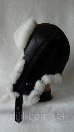 
Зимняя стильная женская шапка-ушанка "ЗИМУШКА" с натурального меха ( кролик-рек. . фото 6