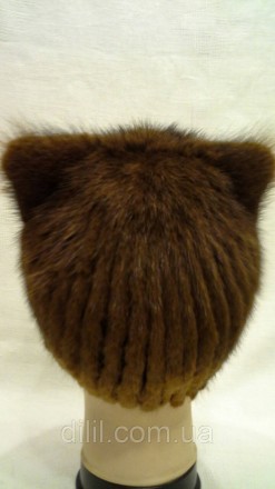 Зимняя стильная женская шапка вязка с натурального меха ( ондатра )
 
 
 произво. . фото 4