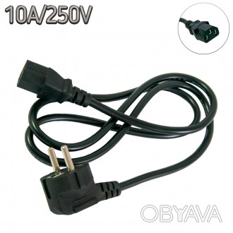 Кабель питания для компьютера CEE 7/7-C13 10A/250V 1.2м шнур для блока питания,