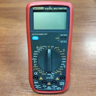 Цифровой Профессиональный мультиметр VC9208N тестер вольтметр + термопара
Цифров. . фото 2