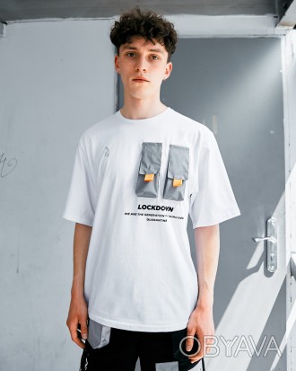 Фірмова футболка з рефлективными кишенями від бренду OGONPUSHKA.
 
- унікальний . . фото 1