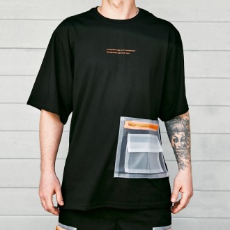 Фірмова футболка з прозорими кишенями від бренду OGONPUSHKA.
 
- унікальний диза. . фото 5