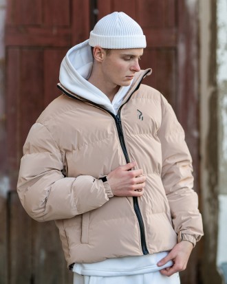 Абсолютно нова версія зимової чоловічої куртки від OGONPUSHKA Homie 2.0 Silk беж. . фото 6
