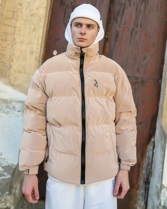 Абсолютно нова версія зимової чоловічої куртки від OGONPUSHKA Homie 2.0 Silk беж. . фото 4