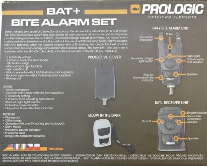 Набор сигнализаторов Prologic BAT+ Bite Alarm Set 4+1 разноцветный
Prologic 5708. . фото 10