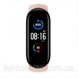 Фітнес браслет Smart Watch M5 Band Classic рожеві розумний годинник трекер сенсо. . фото 4
