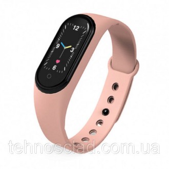 Фітнес браслет Smart Watch M5 Band Classic рожеві розумний годинник трекер сенсо. . фото 6