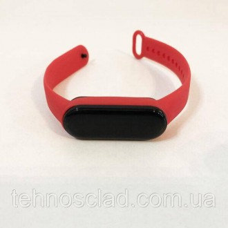 Фітнес браслет Smart Watch M5 Band Classic червоні розумний годинник трекер сенс. . фото 10