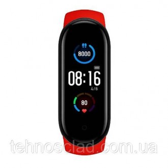 Фітнес браслет Smart Watch M5 Band Classic червоні розумний годинник трекер сенс. . фото 5