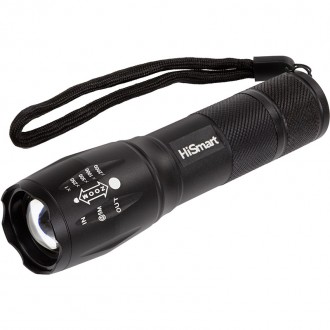 Ручной фонарик HiSmart 1000 люмен, 10W (AA620142)
Ручной фонарик, 1000lm, 5x zoo. . фото 2