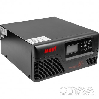 Преобразователь напряжения Must 1000W с чистой синусоидой, 12V, LCD (EP20-1012V). . фото 1