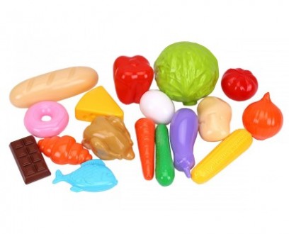 Игрушечный продуктовый набор в корзине от ТехноК Интересные и правильные игрушки. . фото 3