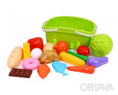 Игрушечный продуктовый набор в корзине от ТехноК Интересные и правильные игрушки. . фото 1