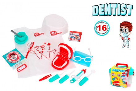Набір стоматолога в саквояжі від ТехноК Як навчити діточок правильно чистити зуб. . фото 4