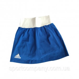 Боксерская форма женская синяя Adidas Olympic Woman шорты-юбка + майка полный ко. . фото 6