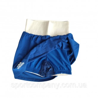 Боксерская форма женская синяя Adidas Olympic Woman шорты-юбка + майка полный ко. . фото 5