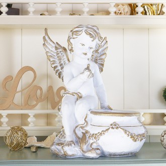 Статуэтка ангел кашпо – авторская работа компании Гранд-Презент. Материал изгото. . фото 2
