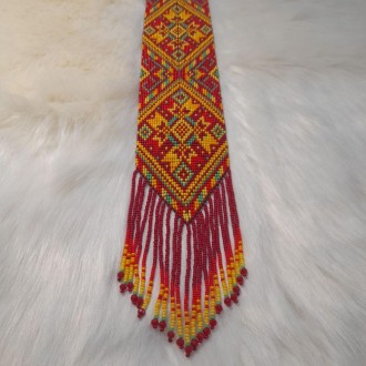 Гердан – это национальное украинское украшение из бисера со сложным цветным, гео. . фото 4