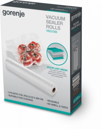 Набір пакетів для вакууматора в рулоні Gorenje VB-22-300 3 м. Київ. фото 1 Набір пакетів для вакууматора в рулоні Gorenje VB-22-300 3 м. Київ. фото 1