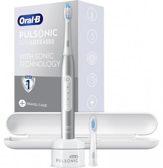 Электрическая зубная щетка Braun Oral-B S411-526-3X-Platinum Элитные модели элек. . фото 3