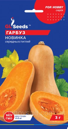 Семена тыква Новинка (3 г) среднеспелая, For Hobby, TM GL Seeds. Бердянськ. фото 1 Семена тыква Новинка (3 г) среднеспелая, For Hobby, TM GL Seeds. Бердянськ. фото 1