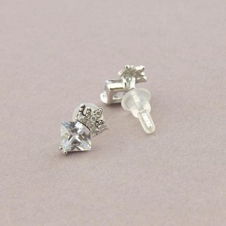 107444 Серьги Фианит 'XUPING' (родий). Житомир. фото 1