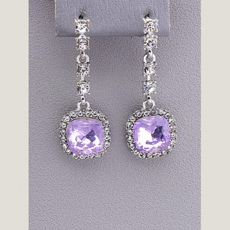 061271 Серьги 'Juleeze' Фианит (родий). Житомир. фото 1