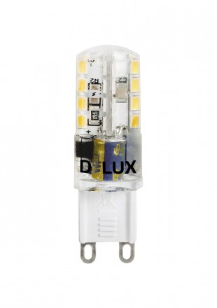 Лампа світлодіодна DELUX G9E 3Вт 3000K 220В G9
Потужність
 3 Вт
Еквівалент потуж. . фото 2