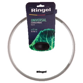 Краткое описание:Крышка RINGEL UniversalДиаметр: 22 см. Материал: жаропрочное ст. . фото 4