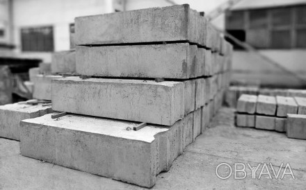 Бетонні блоки ФБС призначаються для будівництва фундаментів малоповерхових будів. . фото 1
