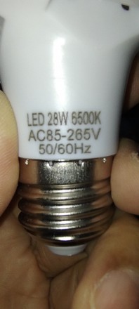 Світлодіодна лампа ЛЕПЕСТОК E27 28 W на AC85-265 вольтів.
180 градусів освітленн. . фото 7