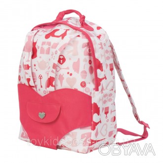 Рожевий рюкзак - це зручний і стильний аксесуар, в якому можна носити ляльки Our. . фото 1