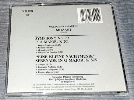 Продам Фирменный СД Mozart - Symphony No. 29 Eine Kleine Nachtmusik
Состояние д. . фото 3