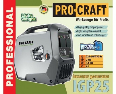Инверторный бензиновый генератор Procraft IGP25. Житомир. фото 1 Инверторный бензиновый генератор Procraft IGP25. Житомир. фото 1