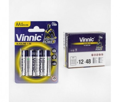 Батарейки "Vinnic" C56892 Alcaline, пальчикові, АА 1,5V,цена за 4 шт(C56892). Дніпро. фото 1 Батарейки "Vinnic" C56892 Alcaline, пальчикові, АА 1,5V,цена за 4 шт(C56892). Дніпро. фото 1